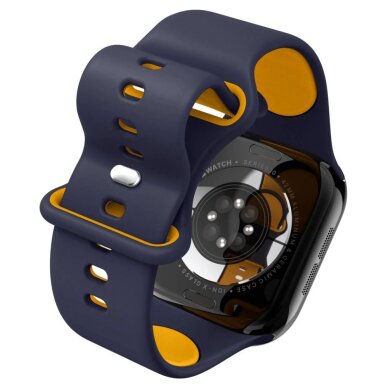 Apple Watch 40/41/42 mm Spigen Nano Pop dirželis – tamsiai mėlynas ir oranžinis 6 Apple Watch 40/41/42 mm Spigen Nano Pop dirželis – tamsiai mėlynas ir oranžinis 6