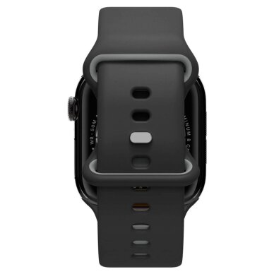 Apple Watch 44 / 45 / 46 / 49 mm Spigen Nano Pop dirželis – juodas ir pilkas 2 Apple Watch 44 / 45 / 46 / 49 mm Spigen Nano Pop dirželis – juodas ir pilkas 2