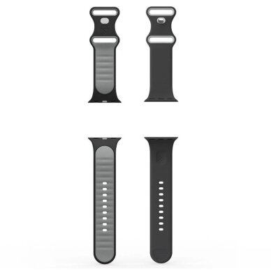 Apple Watch 44 / 45 / 46 / 49 mm Spigen Nano Pop dirželis – juodas ir pilkas 5 Apple Watch 44 / 45 / 46 / 49 mm Spigen Nano Pop dirželis – juodas ir pilkas 5