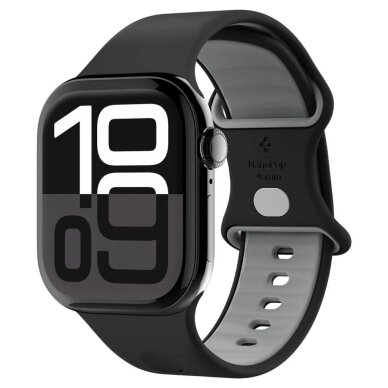 Apple Watch 44 / 45 / 46 / 49 mm Spigen Nano Pop dirželis – juodas ir pilkas Apple Watch 44 / 45 / 46 / 49 mm Spigen Nano Pop dirželis – juodas ir pilkas