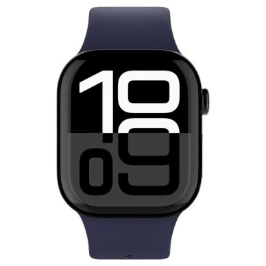 Apple Watch 44 / 45 / 46 / 49 mm Spigen Nano Pop dirželis – tamsiai mėlynas ir geltonas 1