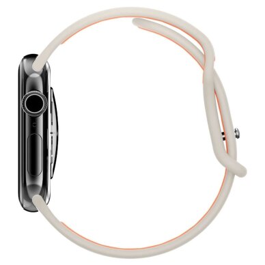 Apple Watch 44 / 45 / 46 / 49 mm Spigen Nano Pop dirželis – smėlinis ir oranžinis 3