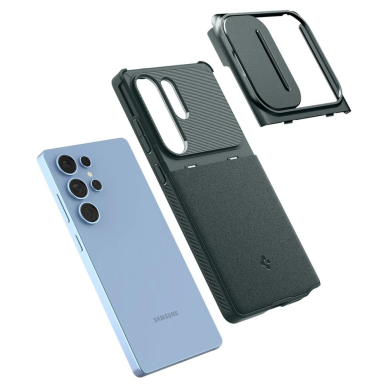 Spigen Optik Armor dėklas Samsung Galaxy S25 Ultra - žalias 7