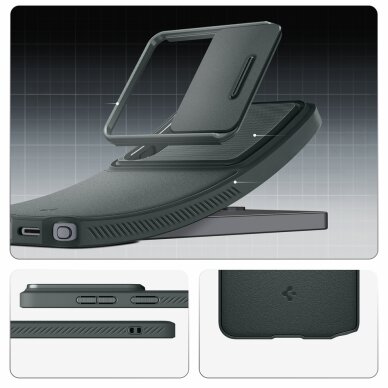 Samsung Galaxy S26 Ultra Spigen Optik Armor dėklas – žalias 12