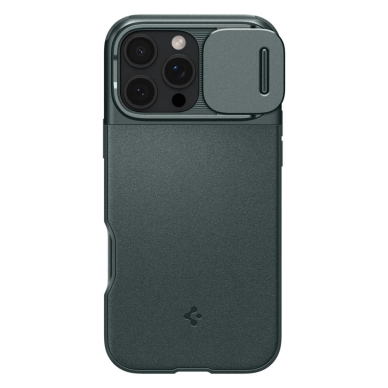 Spigen Optik Armor Mag Dėklas MagSafeiPhone 16 Pro Max - Žalias 1
