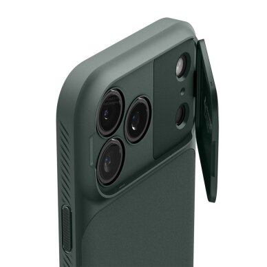 iPhone 17 Pro Max Spigen Optik Armor MagSafe dėklas – žalias 5 iPhone 17 Pro Max Spigen Optik Armor MagSafe dėklas – žalias 5