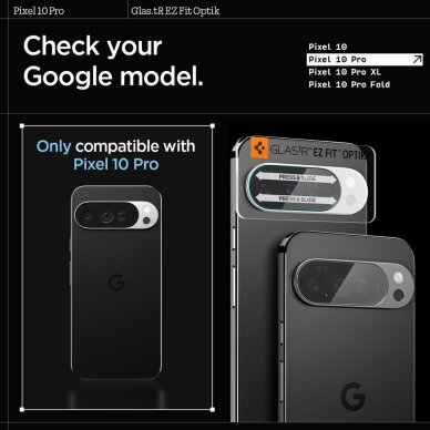 Google Pixel 10 Pro Spigen Optik Glas.tR 2-pack kameros apsauga 9