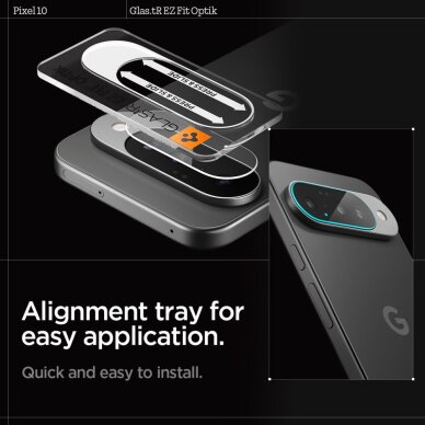 Google Pixel 10 Spigen Optik Glas.tR 2-pack kameros apsauga – skaidri 14 Google Pixel 10 Spigen Optik Glas.tR 2-pack kameros apsauga – skaidri 14