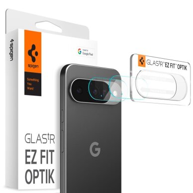 Google Pixel 10 Spigen Optik Glas.tR 2-pack kameros apsauga – skaidri