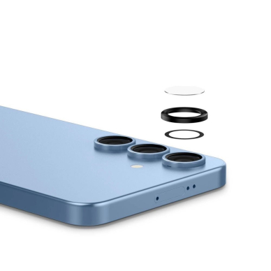 Samsung Galaxy S25+ Spigen Optik Pro GLAS.TR EZ FIT kameros apsauga (2 vnt.) – juoda 6