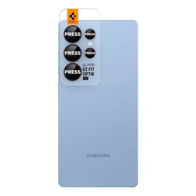 Samsung Galaxy S25 Ultra Spigen Optik Pro GLAS.TR EZ FIT 2-pack kameros apsauga – juoda 1