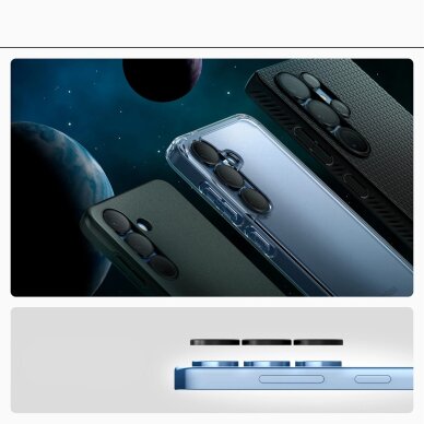 Samsung Galaxy S25 Ultra Spigen Optik Pro GLAS.TR EZ FIT 2-pack kameros apsauga – juoda 11