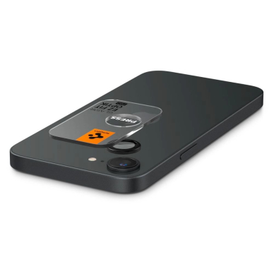 Spigen Optik Pro GLAS.TR "Ez Fit" kameros dangtelis (2 vnt.) skirtas iPhone 16e – juodas 4