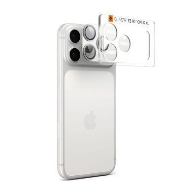 iPhone 17 Pro Spigen Optik Pro XL kameros stiklas – sidabrinis 1