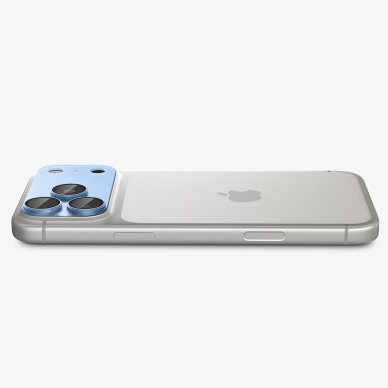 iPhone 18 Pro Max Spigen Optik Pro XL GLAS.TR EZ FIT kameros apsauginis grūdintas stiklas – šviesiai mėlynas 8