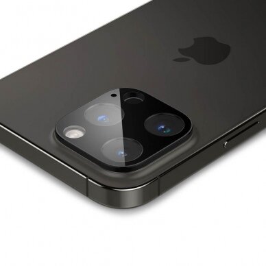 Kameros apsauga Spigen Optik. TR Camera (2 vnt.) iPhone 14 Pro / 14 Pro Max Juoda 4