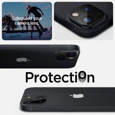 Kameros apsauga Spigen Optik.TR Camera Protector iPhone 14/14 Plus Juoda 2VNT. 10