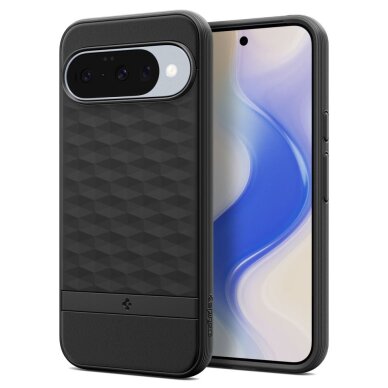 Google Pixel 10 / 10 Pro dėklas Spigen Parallax Mag, MagSafe – matinės juodos 1