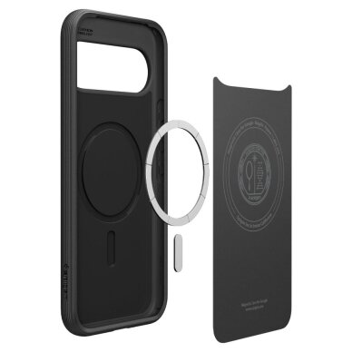 Google Pixel 10 / 10 Pro dėklas Spigen Parallax Mag, MagSafe – matinės juodos 9