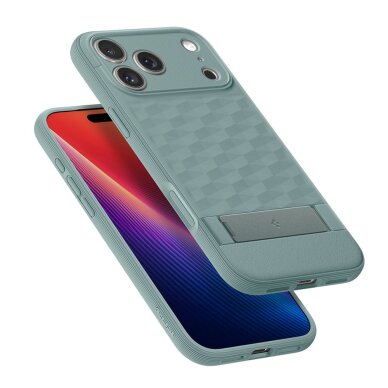iPhone 17 Pro Max Spigen Parallax “S” MagSafe dėklas – žalias 6 iPhone 17 Pro Max Spigen Parallax “S” MagSafe dėklas – žalias 6