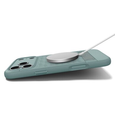 iPhone 17 Pro Max Spigen Parallax “S” MagSafe dėklas – žalias 9 iPhone 17 Pro Max Spigen Parallax “S” MagSafe dėklas – žalias 9