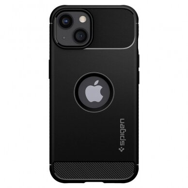 Dėklas Spigen Rugged Armor iPhone 13 mini matinis juodas 1