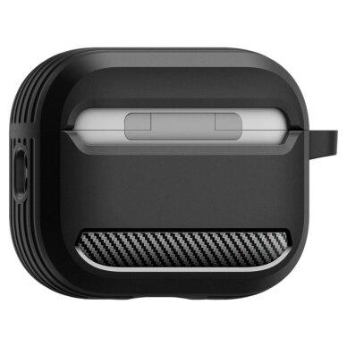 AirPods 3 dėklas Spigen Rugged Armor – matinės juodos spalvos 10 AirPods 3 dėklas Spigen Rugged Armor – matinės juodos spalvos 10