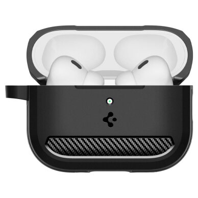 AirPods 3 dėklas Spigen Rugged Armor – matinės juodos spalvos 2 AirPods 3 dėklas Spigen Rugged Armor – matinės juodos spalvos 2