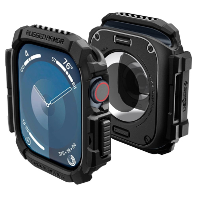 Spigen Rugged Armor Dėklas Apple Watch 10 46mm - Juodas Spigen Rugged Armor Dėklas Apple Watch 10 46mm - Juodas