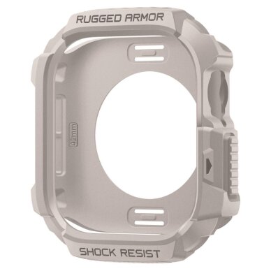 Apple Watch 42 mm Spigen Rugged Armor dėklas – smėlinis 9