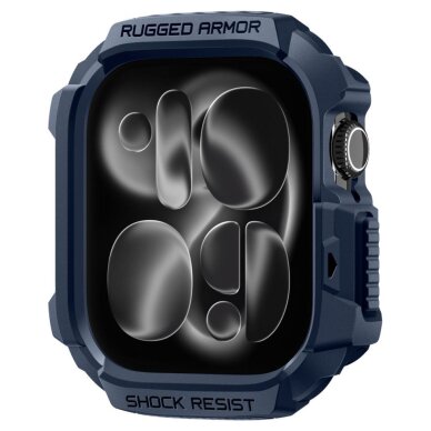 Apple Watch 42 mm Spigen Rugged Armor dėklas – tamsiai mėlynas 1