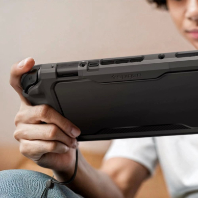 Nintendo Switch 2 – Spigen Rugged Armor dėklas - Matinis juodas 10