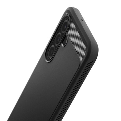 Samsung Galaxy A17 dėklas Spigen Rugged Armor – matinės juodos spalvos 6