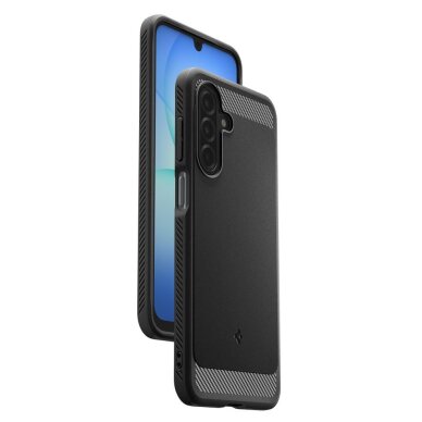 Samsung Galaxy A17 dėklas Spigen Rugged Armor – matinės juodos spalvos 7