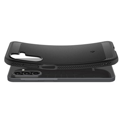 Samsung Galaxy A17 dėklas Spigen Rugged Armor – matinės juodos spalvos 8