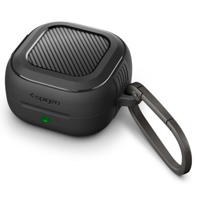 Samsung Galaxy Buds 4 / 4 Pro Spigen Rugged Armor dėklas – matinė juoda Samsung Galaxy Buds 4 / 4 Pro Spigen Rugged Armor dėklas – matinė juoda