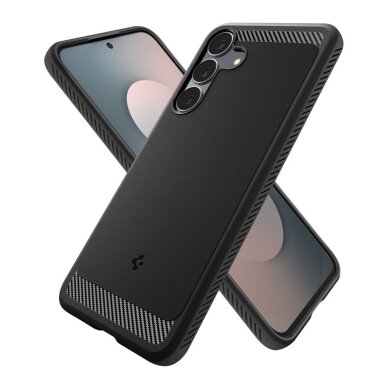 Samsung Galaxy S25 FE Spigen Rugged Armor dėklas – matinės juodos spalvos 11