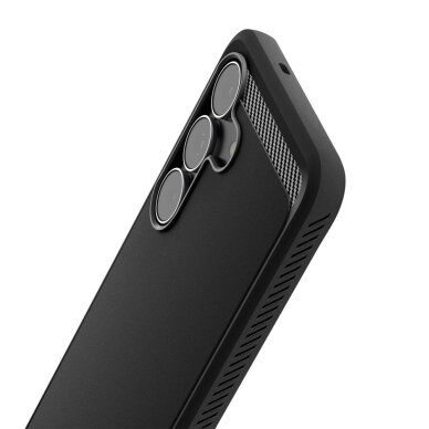 Samsung Galaxy S25 FE Spigen Rugged Armor dėklas – matinės juodos spalvos 7