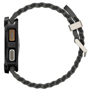 Samsung Galaxy Watch 8 40mm dėklas Spigen Rugged Armor – matinės juodos spalvos 5