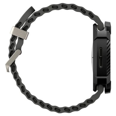 Samsung Galaxy Watch 8 40mm dėklas Spigen Rugged Armor – matinės juodos spalvos 6