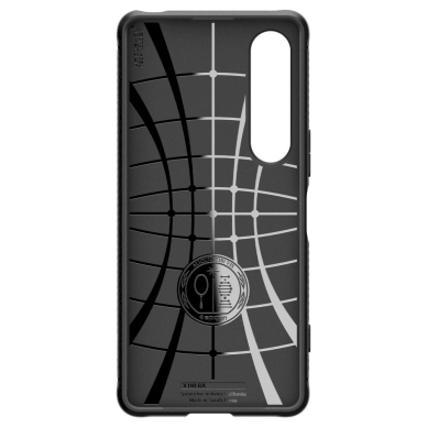 Sony Xperia 1 VI Spigen Rugged Armor dėklas – matinės juodos spalvos 2