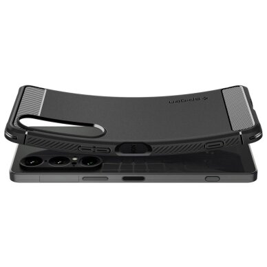 Sony Xperia 1 VII dėklas Spigen Rugged Armor – matinės juodos spalvos 4