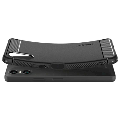 Spigen Rugged Armor Dėklas skirtas Sony Xperia 10 VI - matinis Juodas 4 Spigen Rugged Armor Dėklas skirtas Sony Xperia 10 VI - matinis Juodas 4