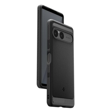 Sony Xperia 10 VII Spigen Rugged Armor dėklas – matinės juodos spalvos 7 Sony Xperia 10 VII Spigen Rugged Armor dėklas – matinės juodos spalvos 7