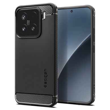 Spigen Sustiprintas Armor Dėklas skirtas Xiaomi 15 - Matinis Juodas