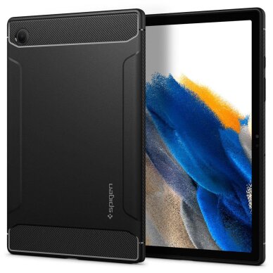 Akcija! DĖKLAS SPIGEN RUGGED ARMOR GALAXY TAB A8 10.5 X200 / X205 JUODAS Akcija! DĖKLAS SPIGEN RUGGED ARMOR GALAXY TAB A8 10.5 X200 / X205 JUODAS