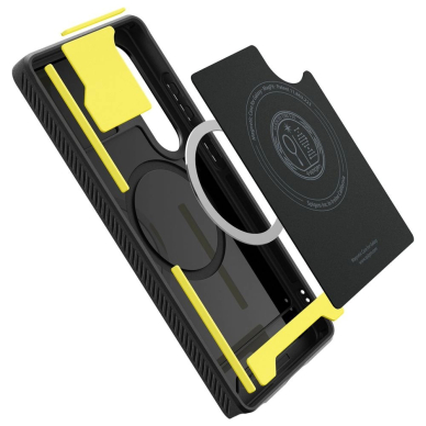 Samsung Galaxy S25 Ultra – Spigen Rugged Armor Mag dėklas - Juodas 13