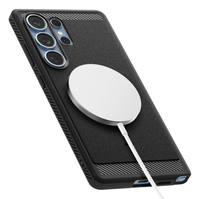 Samsung Galaxy S25 Ultra – Spigen Rugged Armor Mag dėklas - Juodas 9
