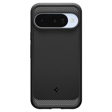 Google Pixel 10 / 10 Pro dėklas Spigen Rugged Armor Mag su MagSafe – matinės juodos spalvos 1