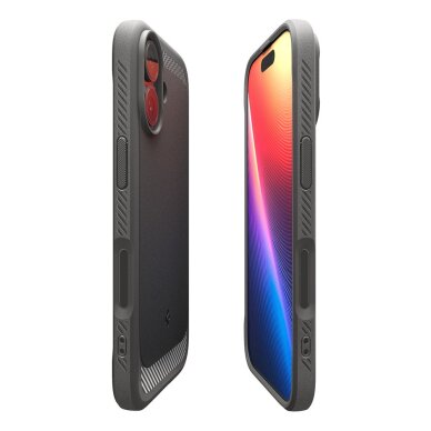iPhone 17 Spigen Rugged Armor Mag MagSafe dėklas – pilkas 5 iPhone 17 Spigen Rugged Armor Mag MagSafe dėklas – pilkas 5